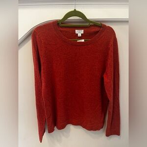 J. Crew Teddie Rich Red Knit Sweater